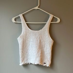 HOLLISTER women’s Smocked Crop Top